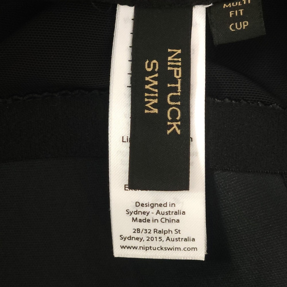 NIP TUCK SWIM Joanne One Piece Swimsuit Retro Black US 4 NEW $99 - Picture 7 of 8